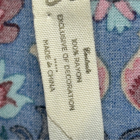 Matilda Jane Womens Dress Small Blue Splendid Floral Sleeveless Mini V Neck - Picture 5 of 5